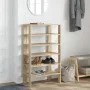 Mueble zapatero madera contrachapada roble Sonoma 61x32x105 cm von , Schuhregale und Schuhorganisatoren - Ref: Foro24-859862,...