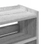 Mueble zapatero madera contrachapada gris sonoma 60x25x100 cm de , Zapateros y organizadores de calzado - Ref: Foro24-859874,...