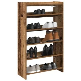 Mueble zapatero madera contrachapada madera vieja 60x25x100 cm de , Zapateros y organizadores de calzado - Ref: Foro24-859876...