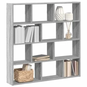 Estante cubo de pared 12 compartimentos madera gris sonoma by , Shelves and shelves - Ref: Foro24-860009, Price: 69,51 €, Dis...