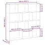 Estante cubo de pared 12 compartimentos madera gris sonoma by , Shelves and shelves - Ref: Foro24-860009, Price: 69,51 €, Dis...