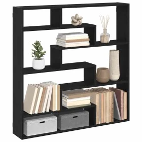 Estante cubo de pared 7 compartimentos madera ingeniería negro by , Shelves and shelves - Ref: Foro24-860023, Price: 74,26 €,...