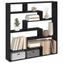 Estante cubo de pared 7 compartimentos madera ingeniería negro von , Regale und Regale - Ref: Foro24-860023, Preis: 74,04 €, ...