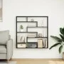 Estante cubo de pared 7 compartimentos madera ingeniería negro von , Regale und Regale - Ref: Foro24-860023, Preis: 74,04 €, ...