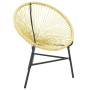 Acapulco runder Stuhl aus beigem synthetischem Rattan von vidaXL, Gartenstühle - Ref: Foro24-313139, Preis: 78,43 €, Rabatt: %