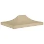 Techo de carpa para celebraciones beige 4x3 m 270 g/m² de vidaXL, Cubiertas para carpas y cenadores - Ref: Foro24-315353, Pre...