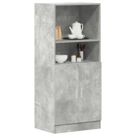 Mueble cocina madera ingeniería gris hormigón 57x41,5x131,5 cm by , Kitchen cabinets - Ref: Foro24-860124, Price: 99,26 €, Di...
