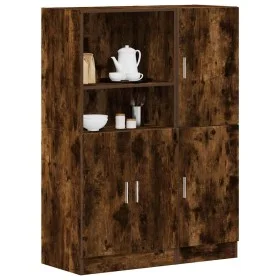 Set de muebles de cocina 2 pzas madera ingeniería roble ahumado by , Shelves and shelves - Ref: Foro24-3324146, Price: 184,59...