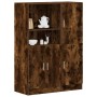 Set de muebles de cocina 2 pzas madera ingeniería roble ahumado von , Regale und Regale - Ref: Foro24-3324146, Preis: 187,67 ...