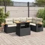Set sofás jardín y cojines 5 pzas ratán sintético acacia negro von , Gartensets - Ref: Foro24-3327598, Preis: 422,16 €, Rabat...