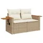 Set sofás jardín y cojines 4 pzas ratán sintético acacia beige by , Garden sets - Ref: Foro24-3327593, Price: 430,42 €, Disco...