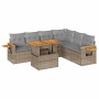 Set sofás jardín y cojines 6 pzas ratán sintético acacia beige von , Gartensets - Ref: Foro24-3327608, Preis: 519,47 €, Rabat...
