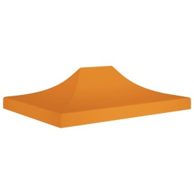 Techo de carpa para celebraciones naranja 4x3 m 270 g/m²