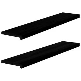 Alféizares de ventana 2 uds madera maciza roble marrón oscuro by , Stair mats - Ref: Foro24-4009194, Price: 93,96 €, Discount: %