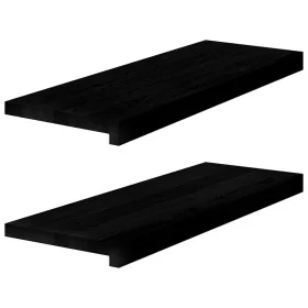 Alféizares de ventana 2 uds madera maciza roble marrón oscuro by , Stair mats - Ref: Foro24-4009189, Price: 61,63 €, Discount: %