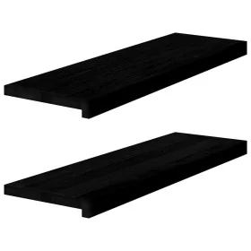 Alféizares de ventana 2 uds madera maciza roble marrón oscuro by , Stair mats - Ref: Foro24-4009182, Price: 92,65 €, Discount: %