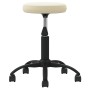 Taburete de masajes terciopelo Crema de , Sillones de masaje - Ref: Foro24-3085737, Precio: 56,30 €, Descuento: %