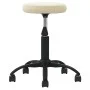 Taburete de masajes terciopelo Crema de , Sillones de masaje - Ref: Foro24-3085737, Precio: 55,25 €, Descuento: %