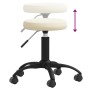 Taburete de masajes terciopelo Crema de , Sillones de masaje - Ref: Foro24-3085737, Precio: 56,30 €, Descuento: %
