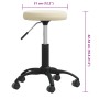 Taburete de masajes terciopelo Crema de , Sillones de masaje - Ref: Foro24-3085737, Precio: 56,30 €, Descuento: %