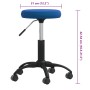 Taburete de masajes terciopelo Azul de , Sillones de masaje - Ref: Foro24-3085742, Precio: 46,66 €, Descuento: %