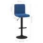 Taburete de cocina de terciopelo azul von , Küchenhocker - Ref: Foro24-334298, Preis: 73,19 €, Rabatt: %