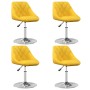 Sillas de comedor giratorias 4 uds terciopelo amarillo mostaza von , Essstühle - Ref: Foro24-3088765, Preis: 191,18 €, Rabatt: %