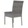 Garten-Esszimmerstühle, 2 Einheiten, graues synthetisches Rattan von vidaXL, Gartenstühle - Ref: Foro24-315108, Preis: 100,50...