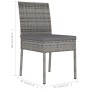 Garten-Esszimmerstühle, 2 Einheiten, graues synthetisches Rattan von vidaXL, Gartenstühle - Ref: Foro24-315108, Preis: 100,42...