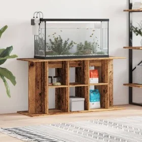 Soporte para acuario madera ingeniería envejecida 120x40x60 cm by , Aquarium supports - Ref: Foro24-857276, Price: 81,75 €, D...