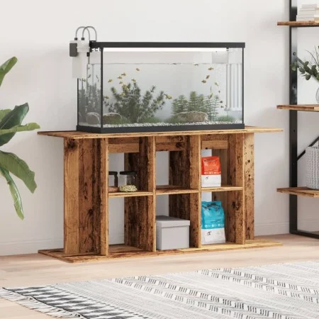 Soporte para acuario madera ingeniería envejecida 120x40x60 cm de , Soportes para acuarios - Ref: Foro24-857276, Precio: 81,7...
