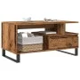 Mesa de centro madera ingeniería madera envejecida 90x49x45 cm von , Couchtisch - Ref: Foro24-857454, Preis: 84,65 €, Rabatt: %