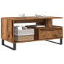 Mesa de centro madera ingeniería madera envejecida 90x49x45 cm von , Couchtisch - Ref: Foro24-857454, Preis: 86,66 €, Rabatt: %