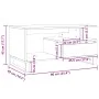 Mesa de centro madera ingeniería madera envejecida 90x49x45 cm von , Couchtisch - Ref: Foro24-857454, Preis: 84,65 €, Rabatt: %