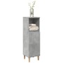 Armario de baño madera contrachapada gris hormigón 30x30x100 cm by , Bathroom furniture - Ref: Foro24-857107, Price: 44,61 €,...