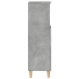 Armario de baño madera contrachapada gris hormigón 30x30x100 cm by , Bathroom furniture - Ref: Foro24-857107, Price: 44,61 €,...