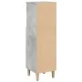 Armario de baño madera contrachapada gris hormigón 30x30x100 cm de , Muebles de baño - Ref: Foro24-857107, Precio: 46,00 €, D...