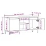Mueble para TV madera de ingeniería roble artisan 102x35x50 cm by , TV Furniture - Ref: Foro24-856431, Price: 79,47 €, Discou...