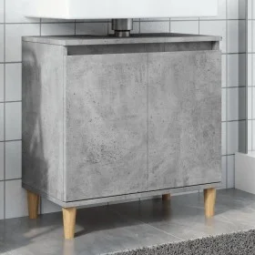 Mueble de lavabo madera contrachapada gris hormigón 58x33x60cm von , Badezimmerwaschtische - Ref: Foro24-857113, Preis: 47,92...