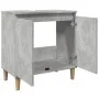 Mueble de lavabo madera contrachapada gris hormigón 58x33x60cm de , Tocadores de baño - Ref: Foro24-857113, Precio: 47,82 €, ...