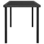 Synthetic black rattan garden dining table 180x70x73 cm by vidaXL, Garden tables - Ref: Foro24-315116, Price: 186,75 €, Disco...