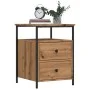 Mesitas noche 2 uds madera ingeniería roble artisan 44x45x60 cm by , Nightstands - Ref: Foro24-857257, Price: 126,97 €, Disco...