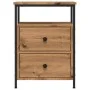 Mesitas noche 2 uds madera ingeniería roble artisan 44x45x60 cm by , Nightstands - Ref: Foro24-857257, Price: 126,97 €, Disco...