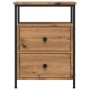Mesitas noche 2 uds madera ingeniería roble artisan 44x45x60 cm by , Nightstands - Ref: Foro24-857257, Price: 135,77 €, Disco...