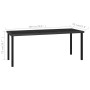 Synthetic black rattan garden dining table 180x70x73 cm by vidaXL, Garden tables - Ref: Foro24-315116, Price: 194,87 €, Disco...