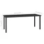 Synthetic black rattan garden dining table 180x70x73 cm by vidaXL, Garden tables - Ref: Foro24-315116, Price: 186,75 €, Disco...