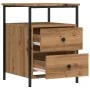Mesitas noche 2 uds madera ingeniería roble artisan 44x45x60 cm by , Nightstands - Ref: Foro24-857257, Price: 126,97 €, Disco...