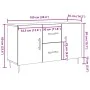 Aparador de madera de ingeniería roble artisan 100x36x60 cm de , Aparadores - Ref: Foro24-857319, Precio: 98,83 €, Descuento: %