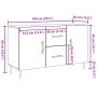 Aparador de madera de ingeniería roble artisan 100x36x60 cm von , Sideboards - Ref: Foro24-857319, Preis: 100,38 €, Rabatt: %