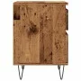 Mesita de noche madera ingeniería madera envejecida 40x35x50 cm by , Nightstands - Ref: Foro24-857416, Price: 46,59 €, Discou...